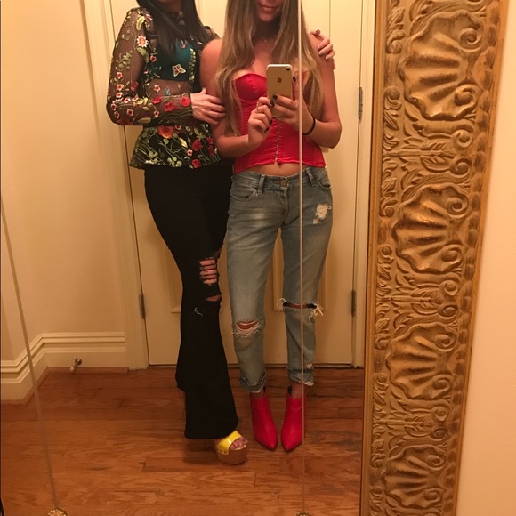 ASOS premium embroidered mesh blouse - Picture 6 of 16